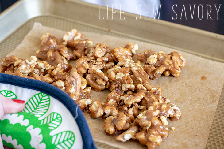 caramelized nuts for a tasty winter salad