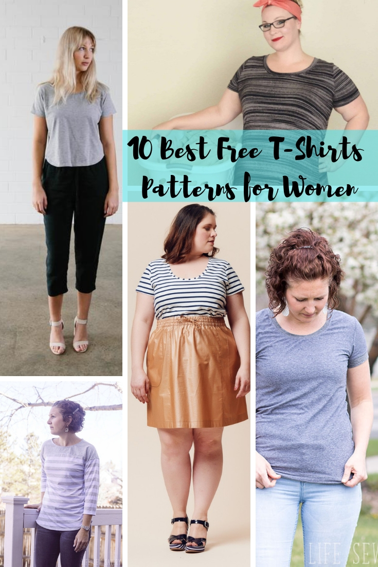 Free Sewing Patterns - Best Womens T Shirts from Life Sew Savory