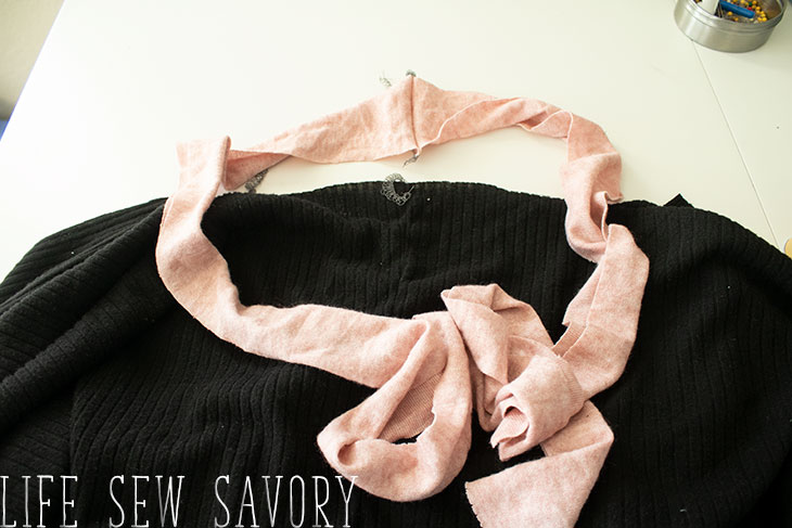 finishing the cardigan
