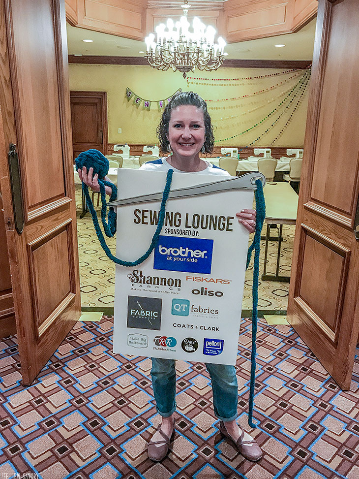 Share the love of sewing - sewing lounge at SNAP!