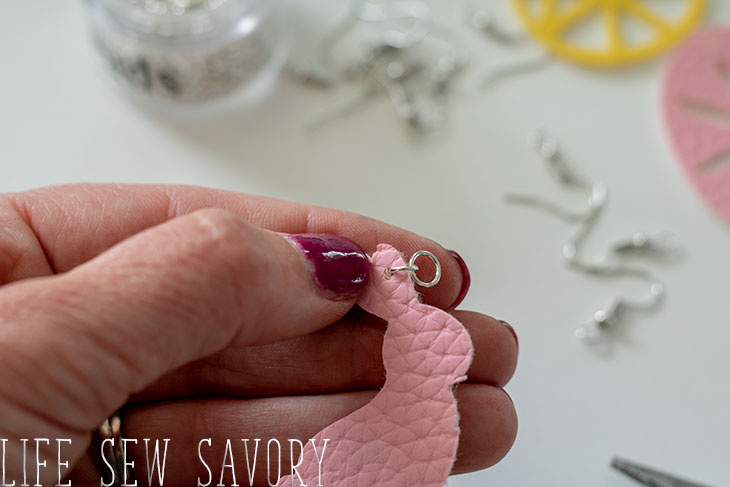 how to make faux leather earrings