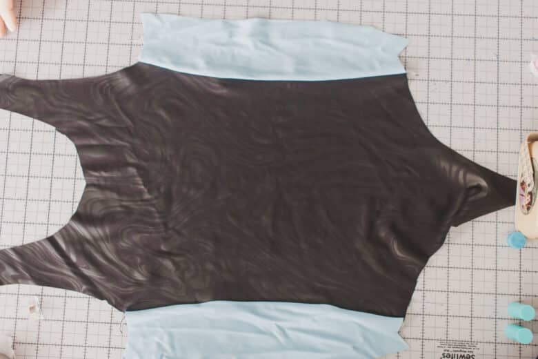 sew side panels to front