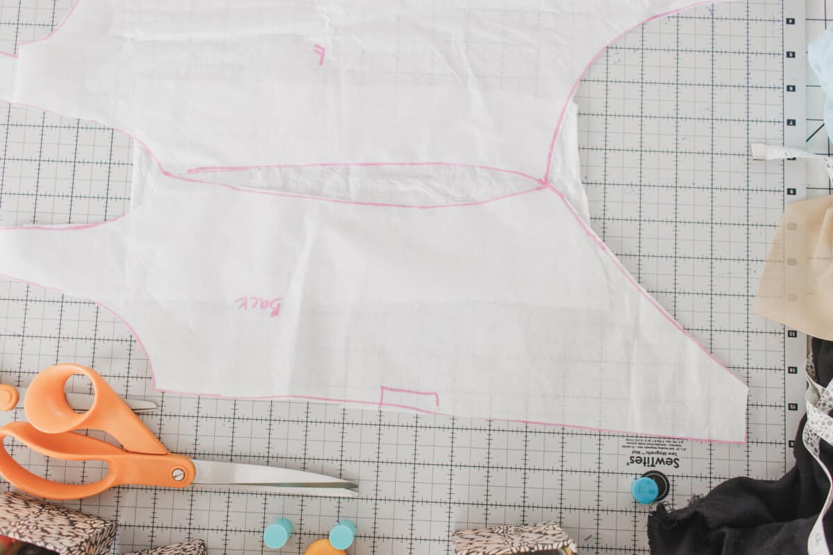 add paper to middle of seam