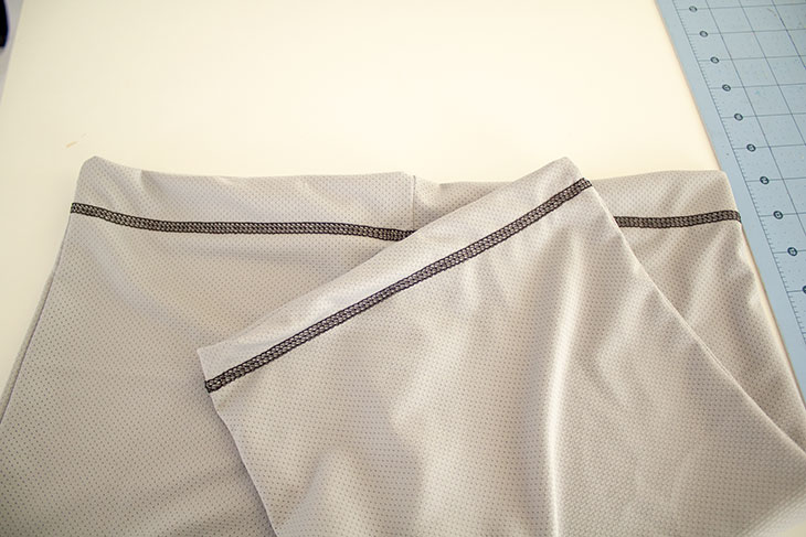How to sew shorts coverstitch hem