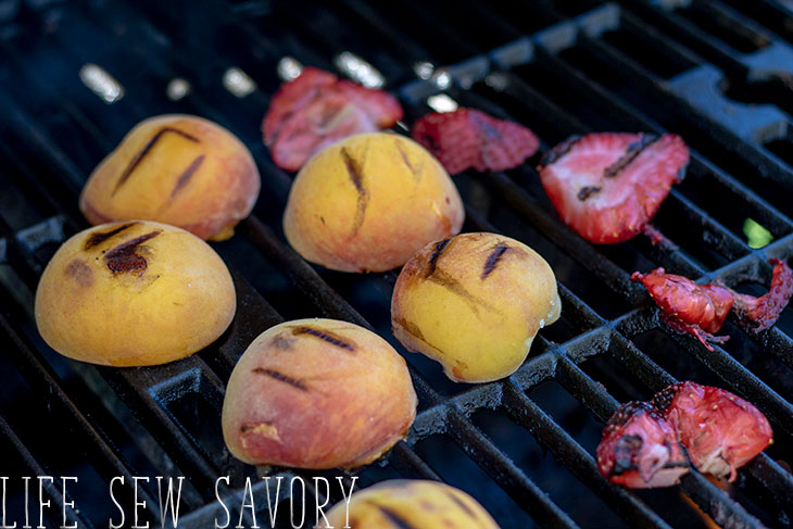 fruit on the grill for tea