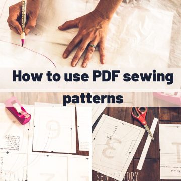 Everything you need to know about PDF sewing patterns. Download, print, assemble and sew from Life Sew Savory