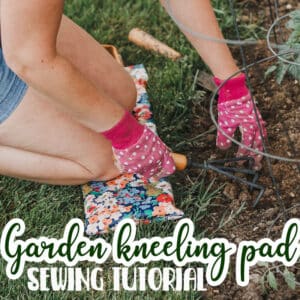 Gardening Knee Pad Tutorial Use this gardening knee pad tutorial to make a cute pad to protect your knees this summer. Easy to sew and perfect for garden use.