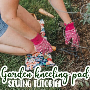 Use this gardening knee pad tutorial to make a cute pad to protect your knees this summer. Easy to sew and perfect for garden use.