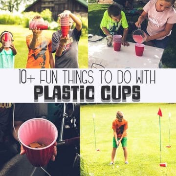 cool activities with plastic cups