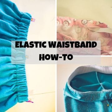 elastic waistband how to tutorial