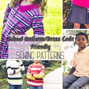 School Uniform Dress Code Friendly Sewing Patterns for kids