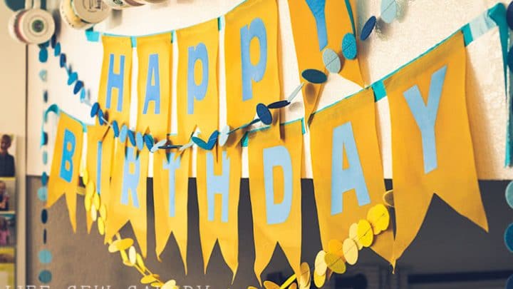 bunting template for birthdays