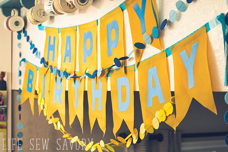 bunting template for birthdays