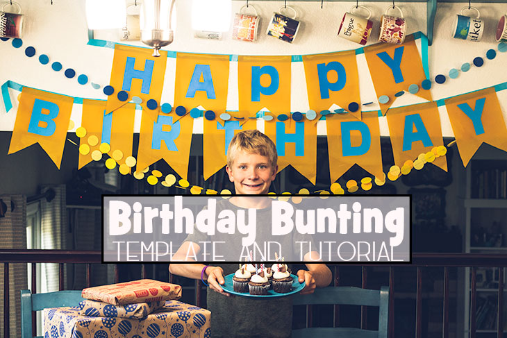 Bunting Template for Birthdays