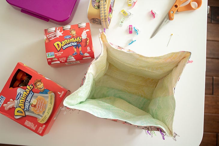 DIY insulated lunch bag