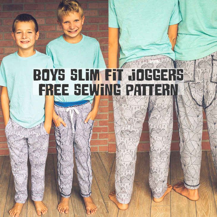 boys slim leg joggers