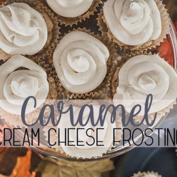 caramel frosting recipe with cream cheese and sea salt from Life Sew Savory