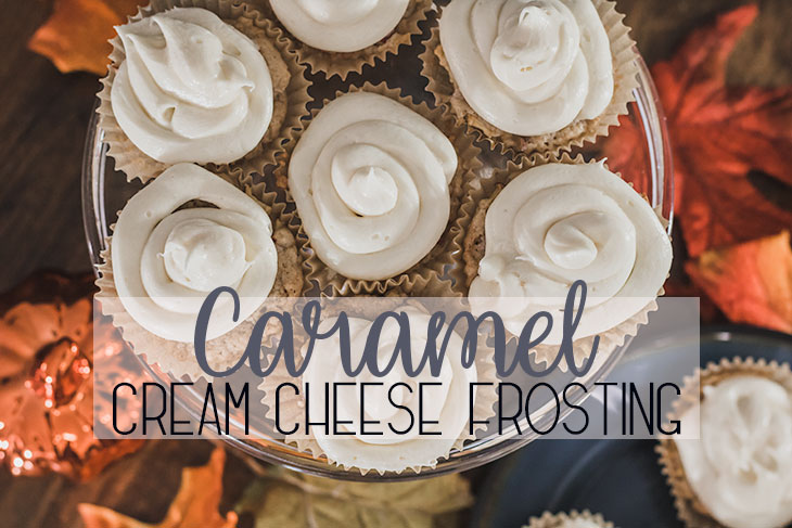 caramel frosting recipe with cream cheese and sea salt from Life Sew Savory
