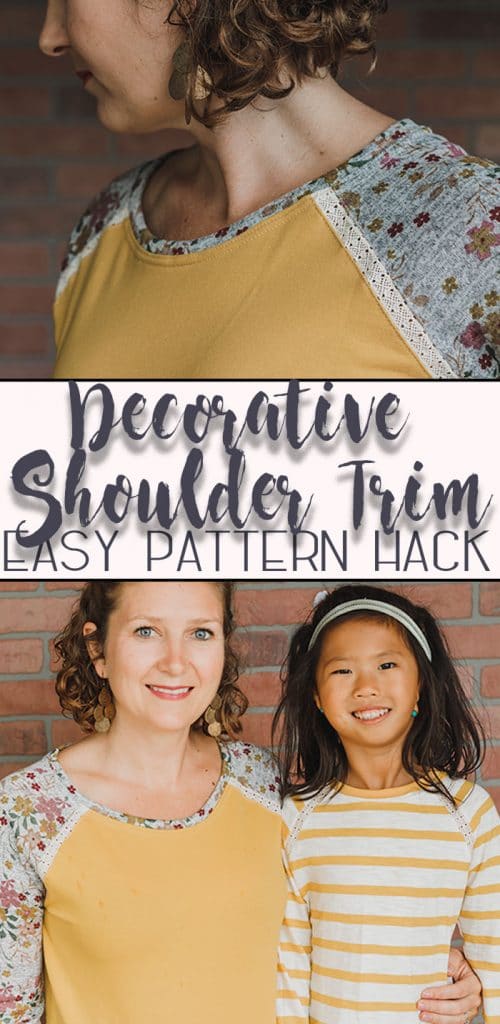 how to sew a shirt with a decorative shoulder seam sewing hack from Life Sew Savory
