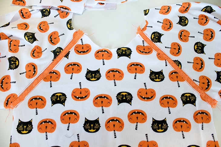 Sewing a shirt with shoulder detail