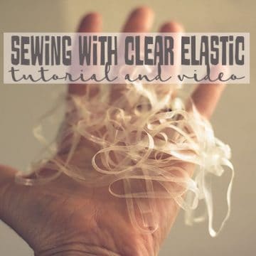 sewing clear elastic with your serger
