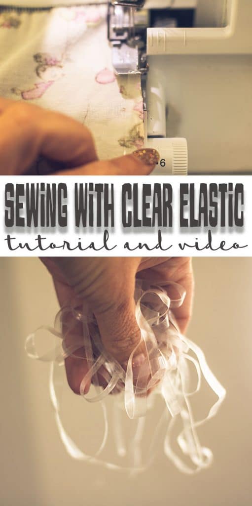 sewing with clear elastic on your serger tutorial and video from Life Sew Savory