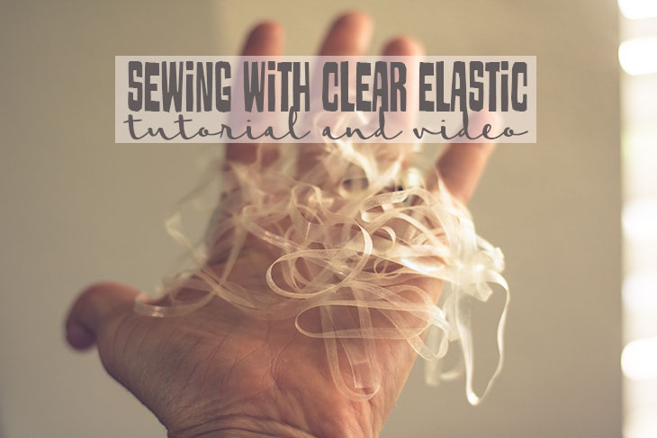sewing clear elastic with your serger