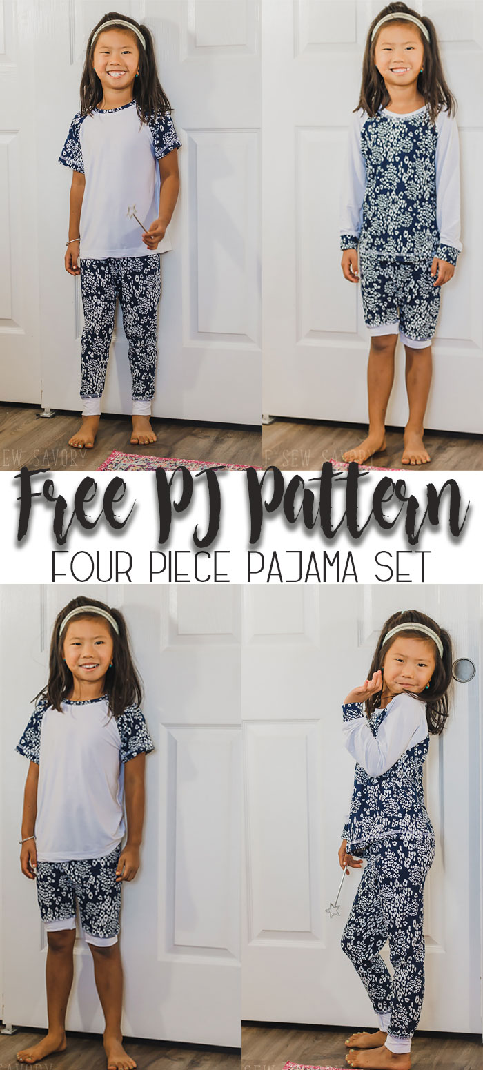 Free Kids Pajama Pattern Coordinating set Life Sew Savory