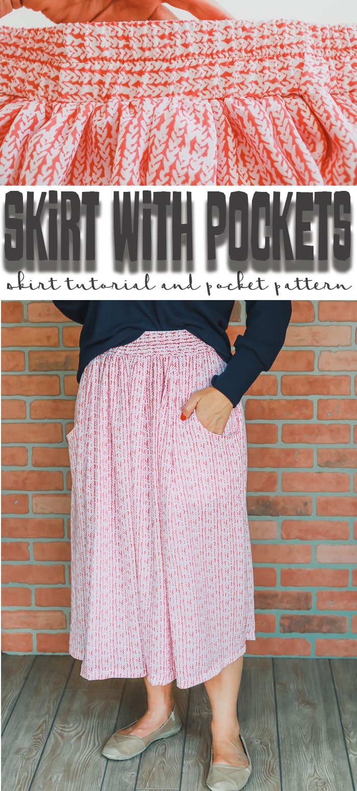 How to sew a skirt - with pockets - Life Sew Savory