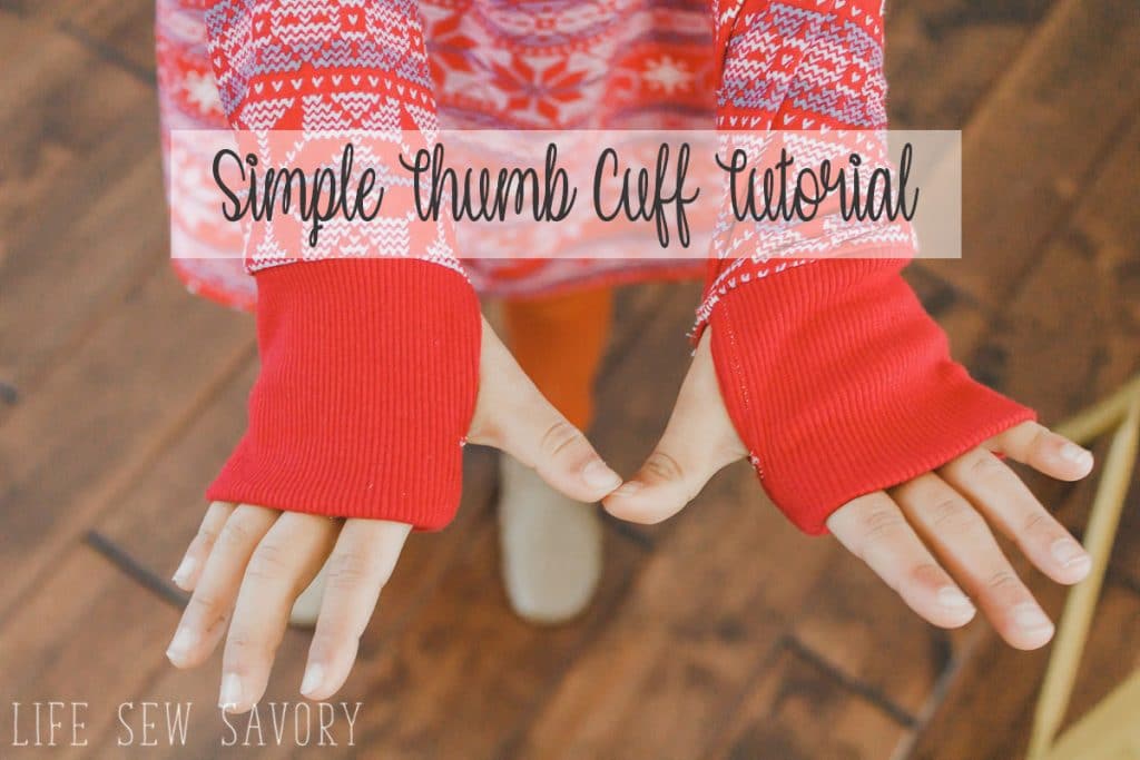 thumb-hole cuff sewing tutorial