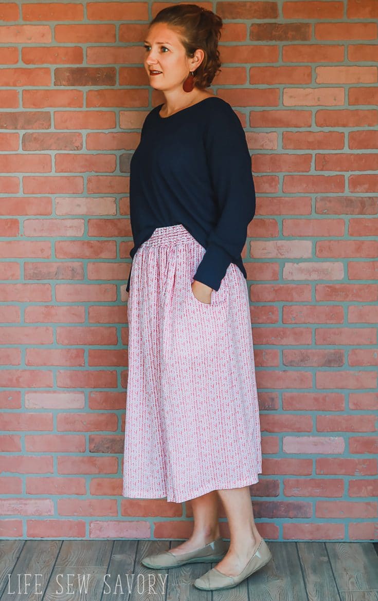 How to sew a skirt - with pockets - Life Sew Savory