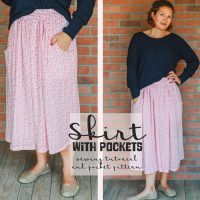 How to sew a skirt - with pockets from Life Sew Savory