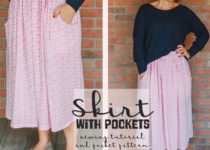 How to sew a skirt - with pockets from Life Sew Savory
