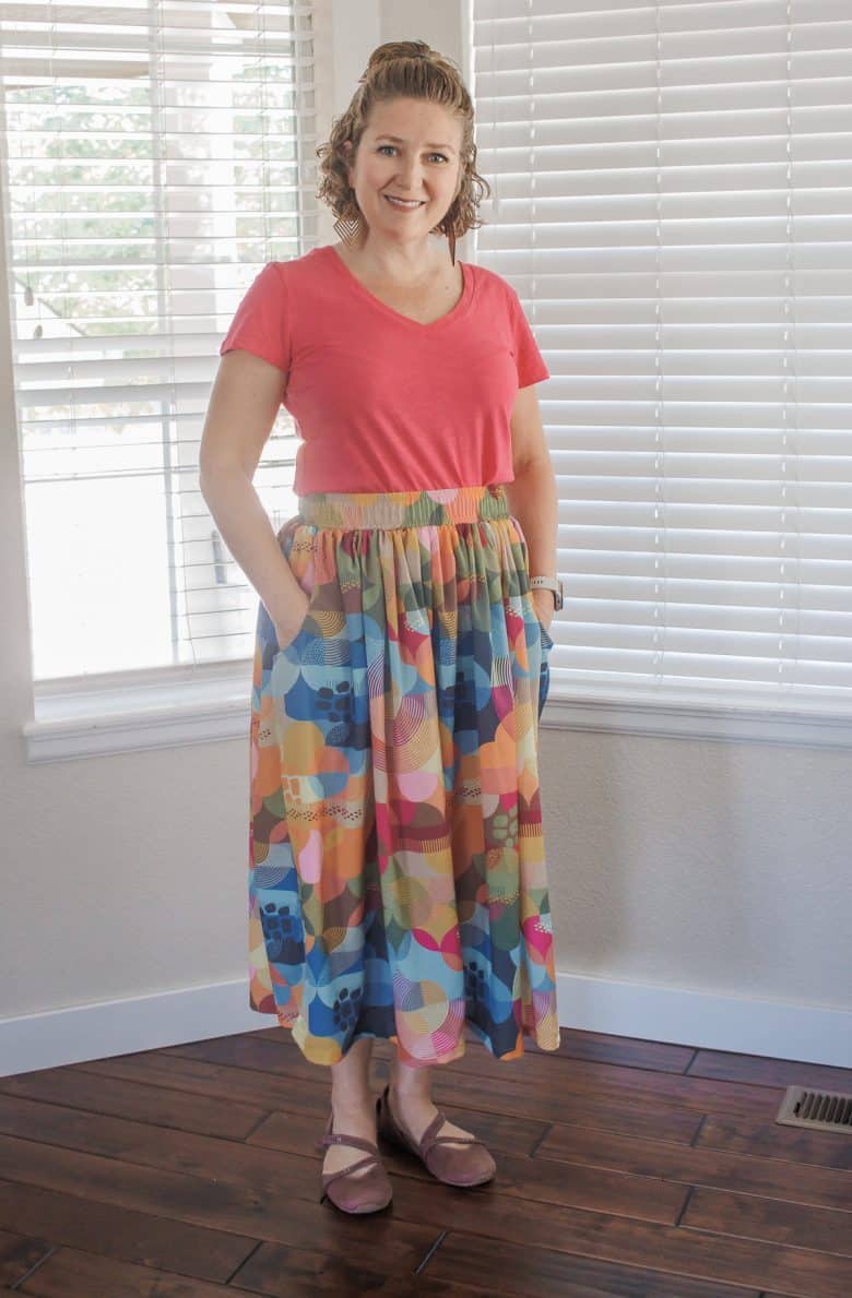 how to sew a skirt with pockets