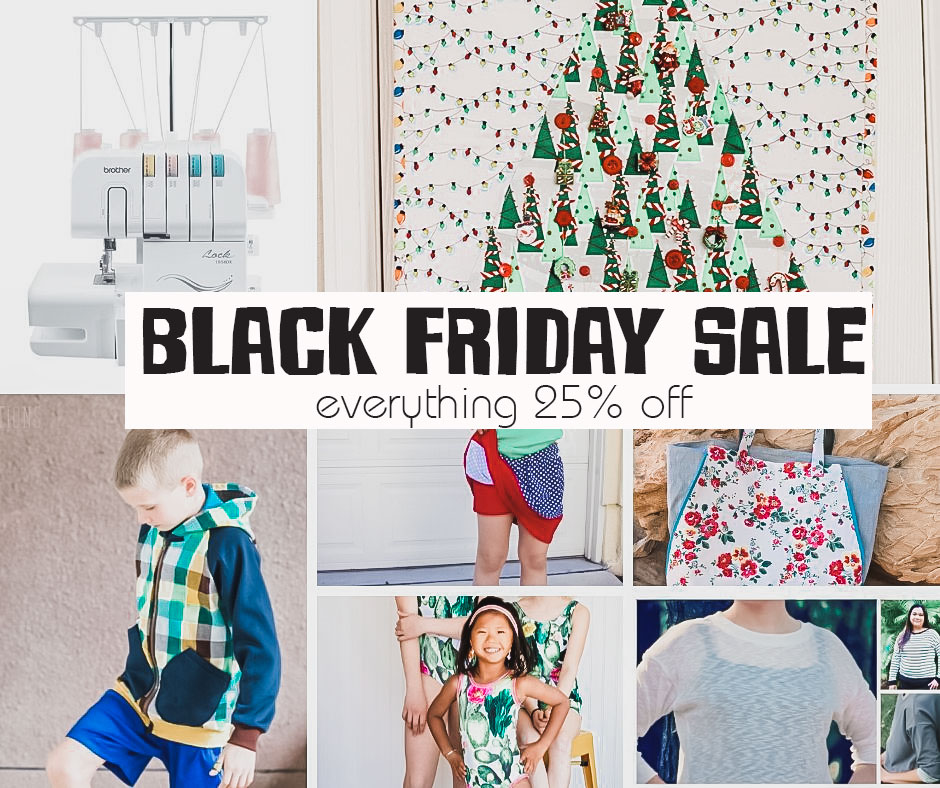 November Sale everything 25% off through Dec 1st. Holiday sewing shopping