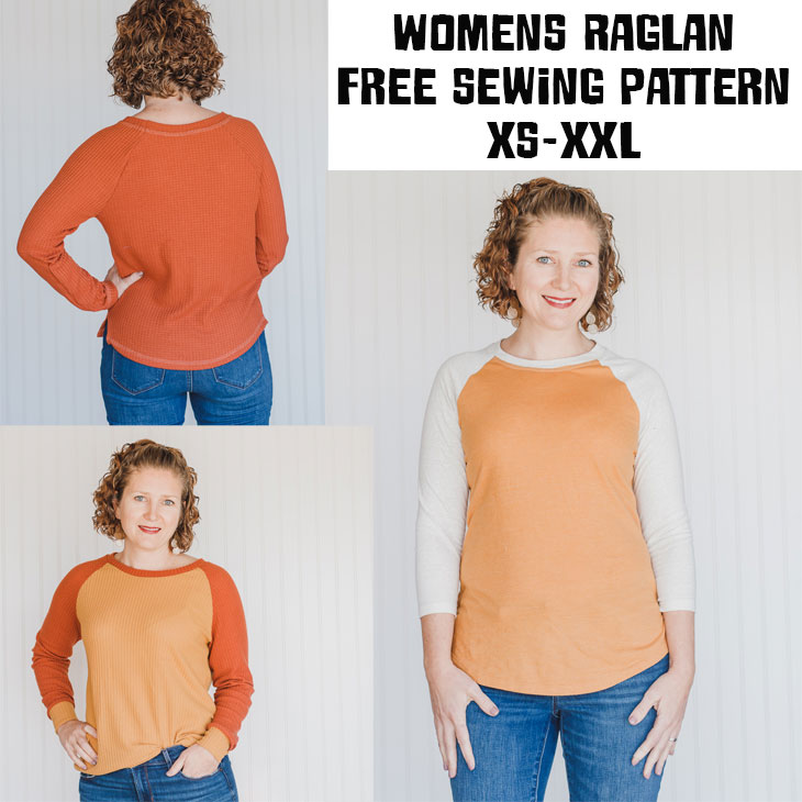 Free Shirt Sewing Pattern - Womens Raglan