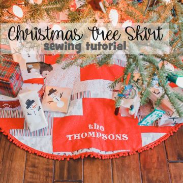 Embroidered Christmas Tree Skirt