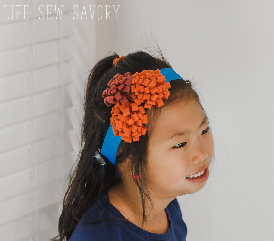 Felt Flower Headband tutorial