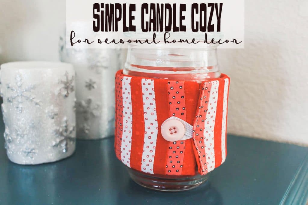 simple candle cozy home decor