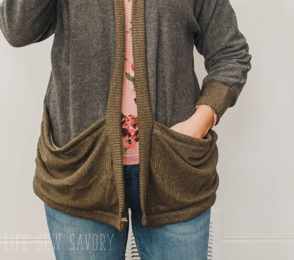 oversized cardigan with pockets