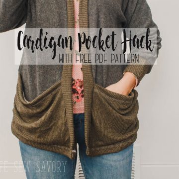 oversized pocket sewing hack from Life Sew Savory