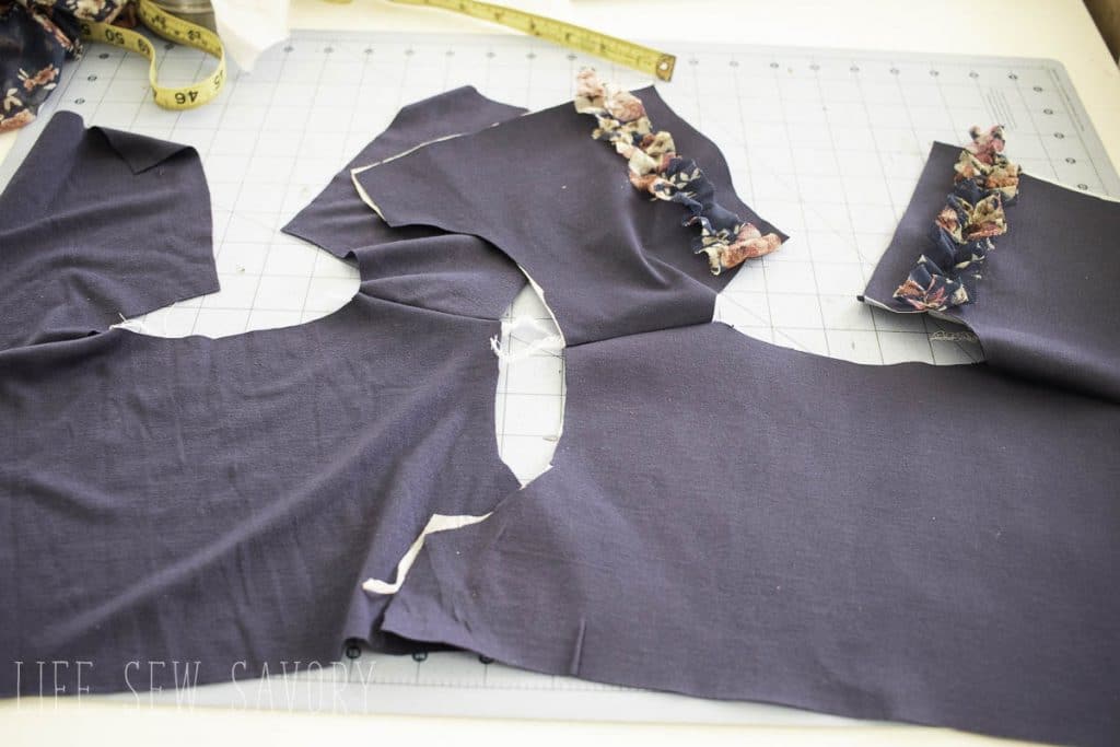 sew the shoulder seams