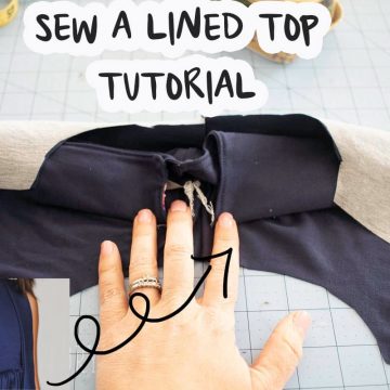 sew a lined bodice tutorial