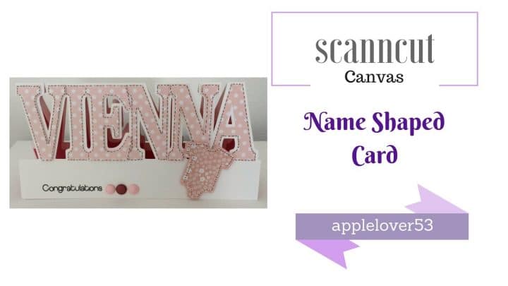 Image for ScanNCut Canvas Name Shaped Card