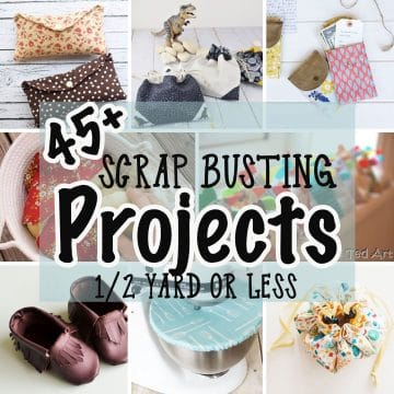 scrap busters - sewing projects that take a 1/2 yard of fabric or less