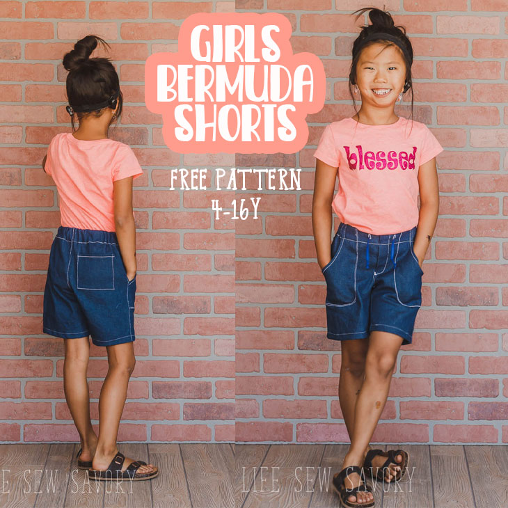 Free Shorts Pattern Girls Bermuda Life Sew Savory