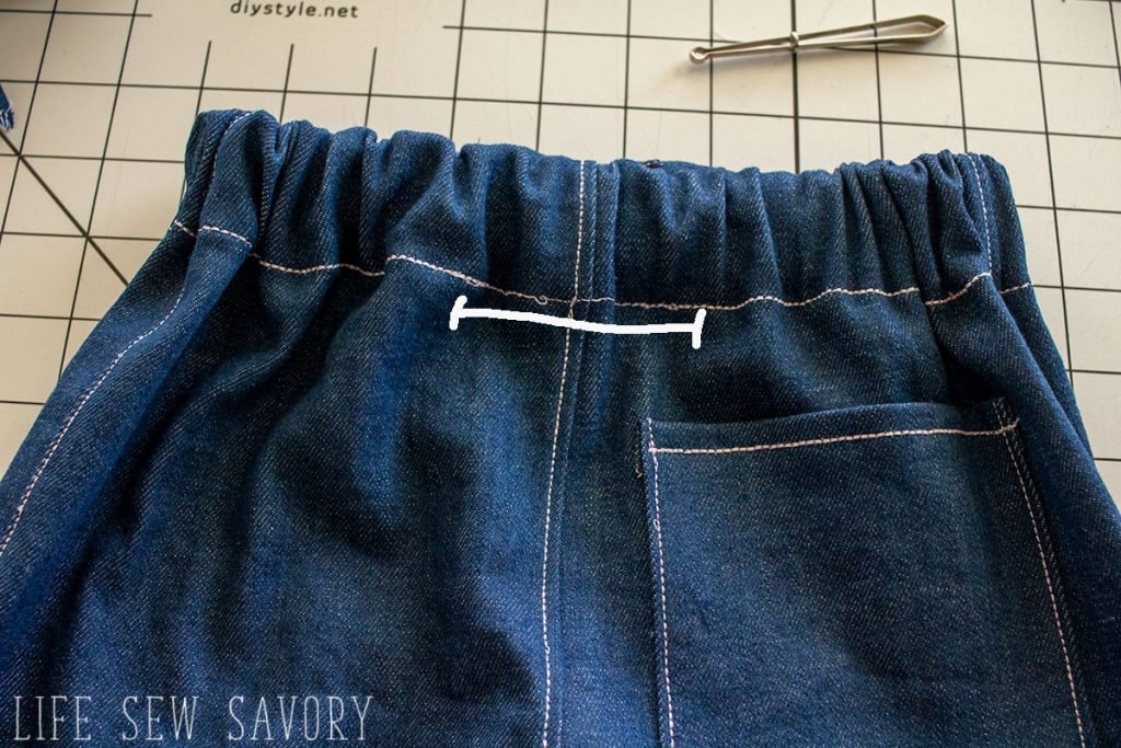 close the hole in waistband