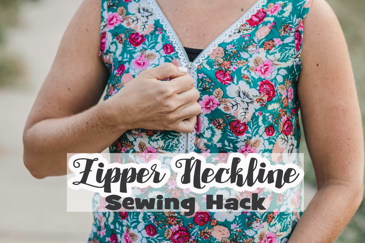Sewing Hack Zipper Neckline Life Sew Savory