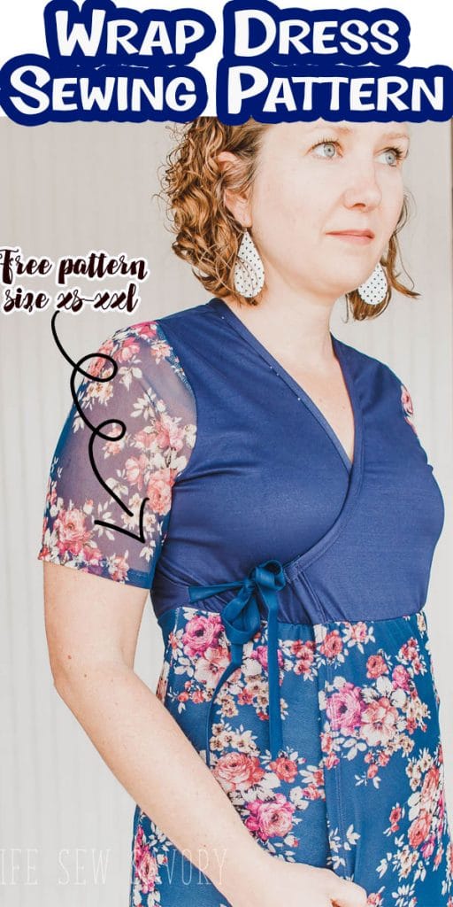 wrap dress sewing pattern free download