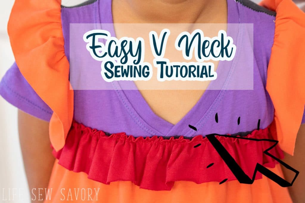 how to sew a V neck